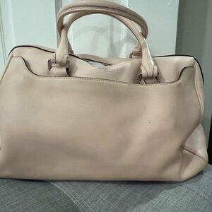 Coach Beige Leather Satchel